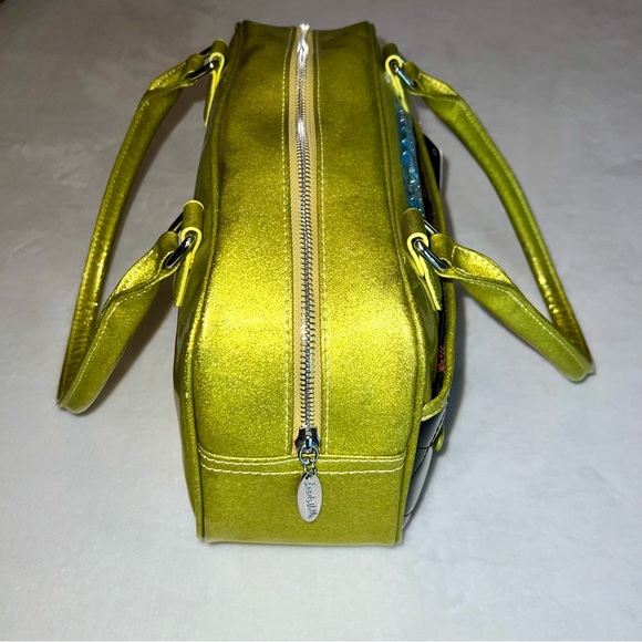Lux de Ville Cosmic Chartreuse Sparkle Purse - Picture 5 of 15